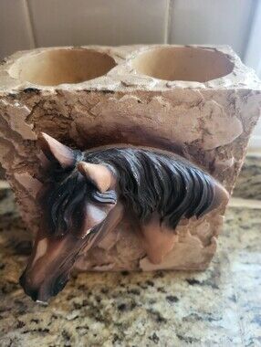 Mill Creek Studios Rustic Redin 6 x 5 x 2.5 In. 3 D Horse Head Decor
